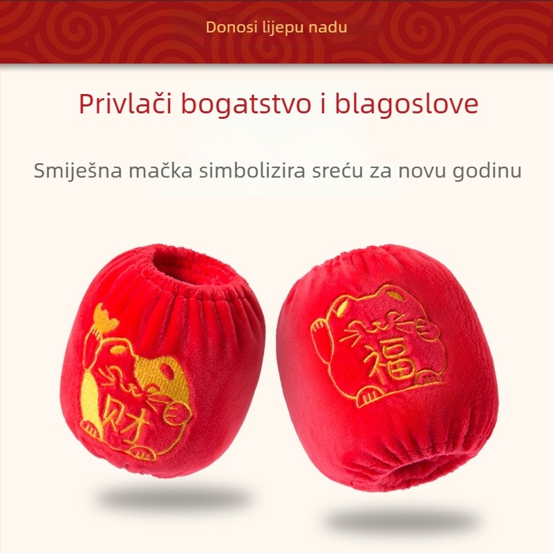 Dječji rukavčki pokrivači s vezom – toplo, kristalni baršun, karikaturni uzorak, za dob 0–8 godina, originalni dizajn Cute Shopping, lansiranje jeseni 2024