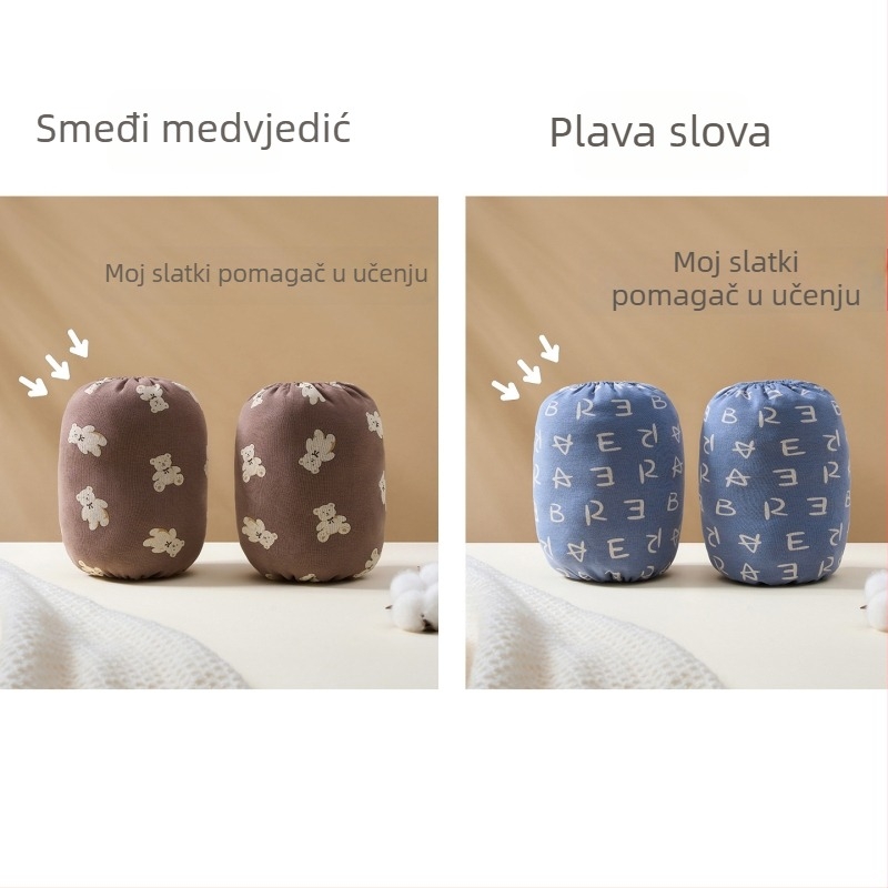 Dječji pamučni rukavi za ruke, Klasa A, otporni na mrlje i nečistoće, za jesen i zimu, unisex, cartoon uzorak, 7–14 godina