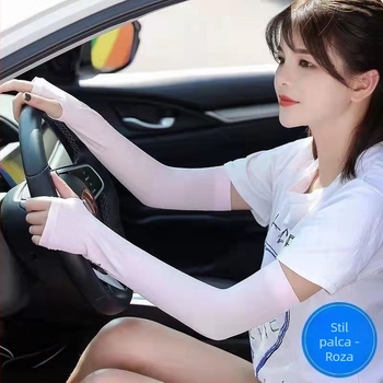 Langsha UV zaštitne rukave od Ice Silk – ljetne za vožnju, najlon 71–80%, stil Osobnost, proljeće 2024