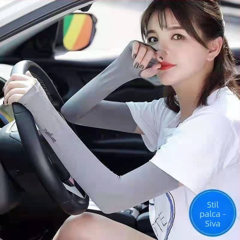 Langsha UV zaštitne rukave od Ice Silk – ljetne za vožnju, najlon 71–80%, stil Osobnost, proljeće 2024