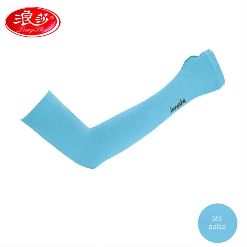 Langsha UV zaštitne rukave od Ice Silk – ljetne za vožnju, najlon 71–80%, stil Osobnost, proljeće 2024