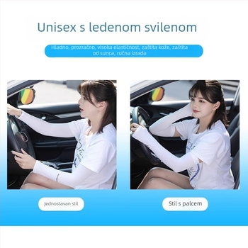 Langsha Ice Sleeve – unisex zaštitne rukave za sunce, najlón 90%, debljina 20–24 g, ljeto 2024