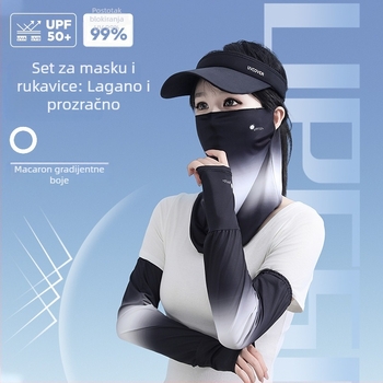 Nylon Ice Silk rukavi za podlaktice, unisex, UV zaštita za vožnju i biciklizam, sadržaj 71–80% najlona, stil Fresh and Sweet, proljeće 2025, brend Huanjie