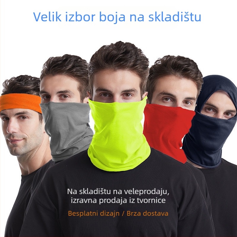 Maska za biciklizam s jednofarbnim šalom za vrat, zaštita od sunca i prašine, višenamjenski šal za glavu; na skladištu, brend Nothing, bez uvoza, kategorija: maska za bicikl
