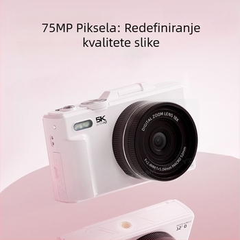 Bez ogledala digitalna kamera, 75 MP, 18x optični zum, microSD pohrana