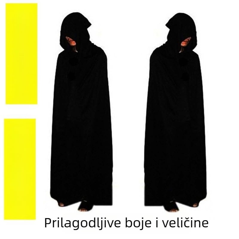 Unisex pleteni kapuljačasti ogrtač – Plašt smrti, sve godišnje doba, Zhejiang 1010