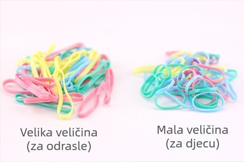 Silk Love TPU gumica za kosu – snažno rastezanje, prirodni stil, svjež i sladak izgled, dodaci za glavu