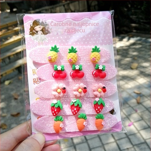 Dječji dodatak za glavu – crtani stil, kruna s praškastim kristalima, tkanina, ljeto 2022