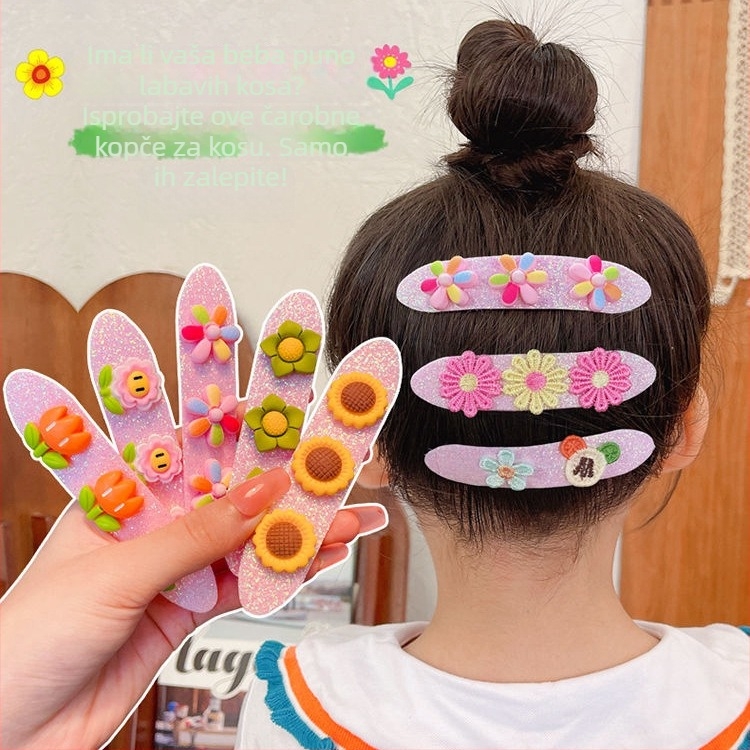 Dječji dodatak za glavu – crtani stil, kruna s praškastim kristalima, tkanina, ljeto 2022