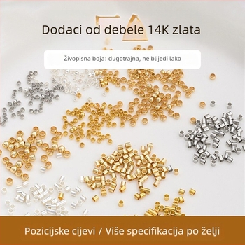 Perle za DIY nakit – bakrene perle s 14K pozlaćivanjem, originalni dizajn, Guangzhou