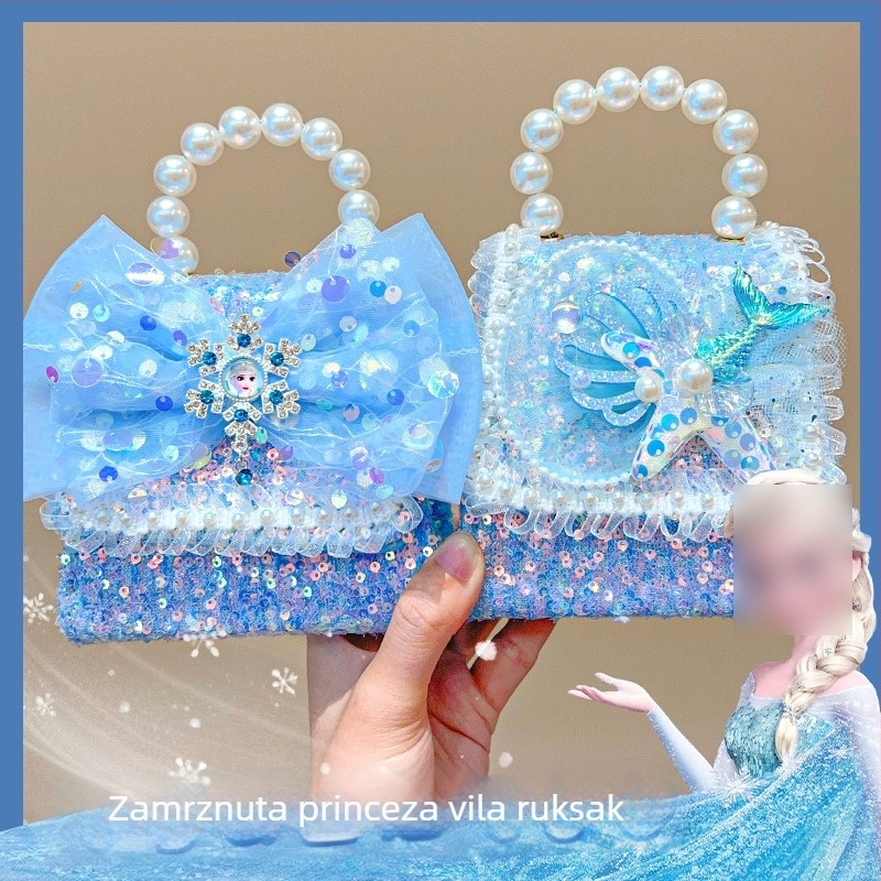 Dječji ruksak – Tema Ledena i Snježna Princeza, stil princeza, Ljeto 2023, pakiranje na veliko