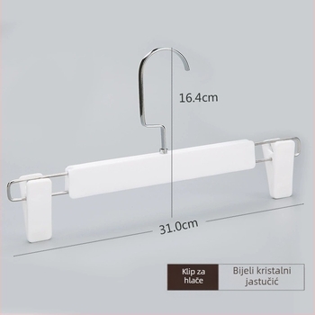 Višenamjenski klips za hlače s protukliznim zahvatom, teleskopska plastična klipsa za donje rublje, suknje i hlače