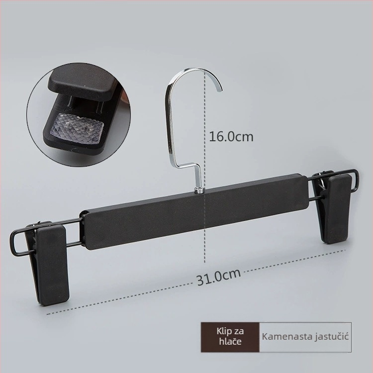 Višenamjenski klips za hlače s protukliznim zahvatom, teleskopska plastična klipsa za donje rublje, suknje i hlače