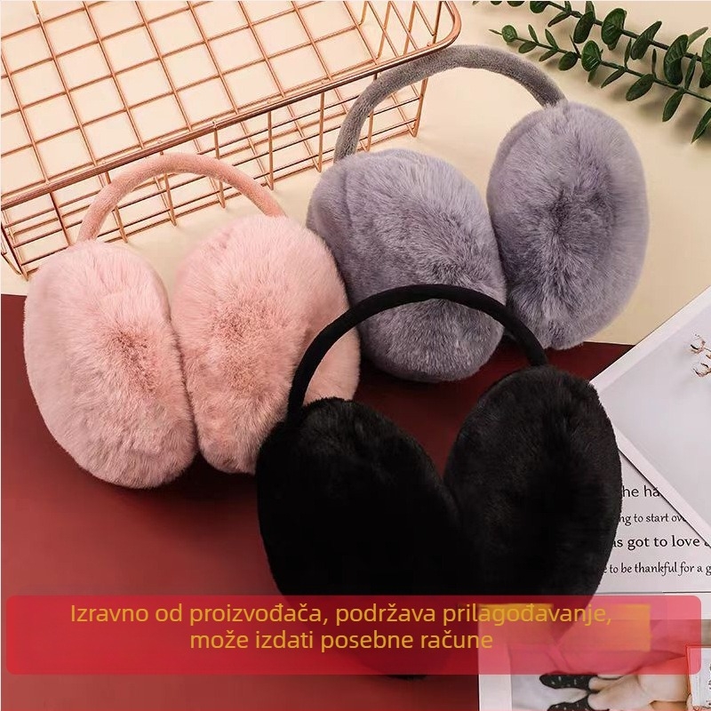Unisex tople ušne zaštitne maskice, mink krzno, stražnji korejski stil, zadržavaju toplinu, za vanjsku upotrebu zima-jesen