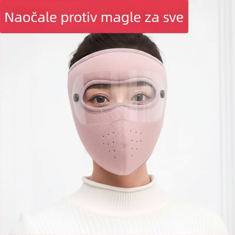 Maska za biciklizam od fleec materijala, unisex, mješavina pamuka i poliestera, mogućnost prilagodbe