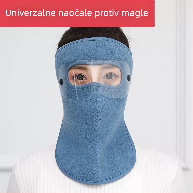 Maska za biciklizam od fleec materijala, unisex, mješavina pamuka i poliestera, mogućnost prilagodbe