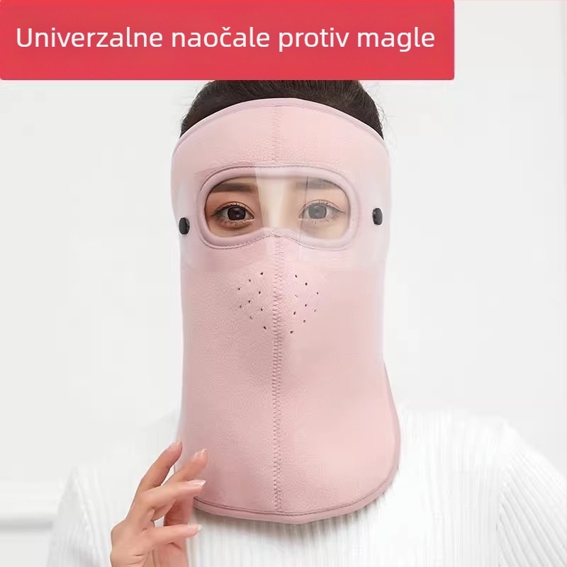 Maska za biciklizam od fleec materijala, unisex, mješavina pamuka i poliestera, mogućnost prilagodbe