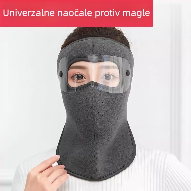 Maska za biciklizam od fleec materijala, unisex, mješavina pamuka i poliestera, mogućnost prilagodbe
