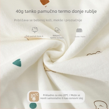 Jingqi Topli romper za novorođenčad, jesen–zima, bez čvrstih šavova, unisex