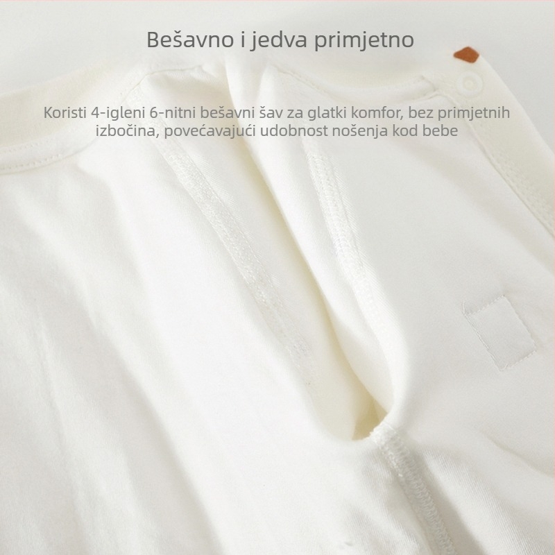 Jingqi Topli romper za novorođenčad, jesen–zima, bez čvrstih šavova, unisex