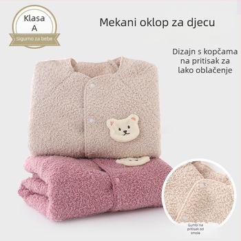 Jingqi Beba body s medvjedićem za jesen-zimu, unisex, novorođenčad 0–12 mjeseci