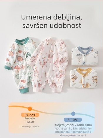 Betides dječji zimski skafander s izolacijom za jesen i zimu, topao, duga rukava, unisex, 100% poliester.