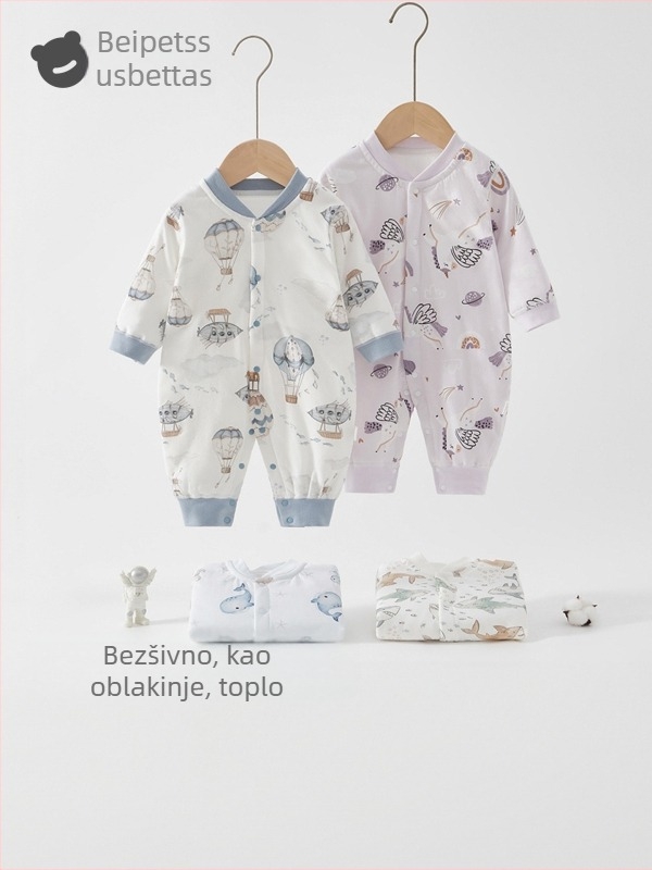 Betides dječji zimski skafander s izolacijom za jesen i zimu, topao, duga rukava, unisex, 100% poliester.