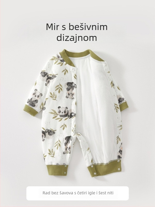 Betides dječji zimski skafander s izolacijom za jesen i zimu, topao, duga rukava, unisex, 100% poliester.