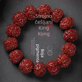 Bodhi narukvica od Rudraksha, kineskog stila, polirana izrada, zimsko izdanje 2024, idealan dar