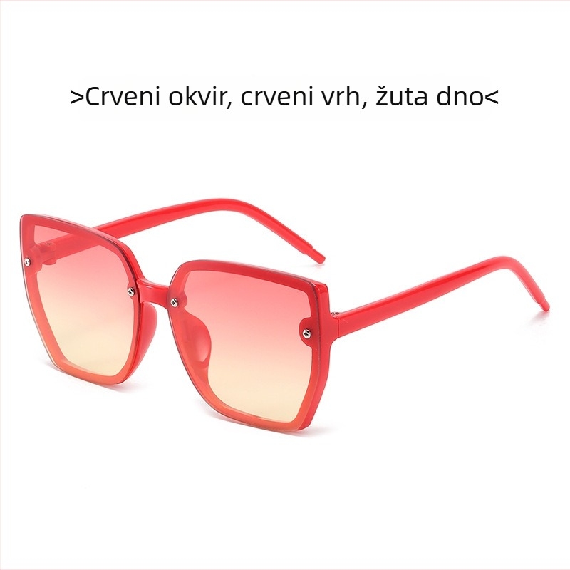 Dječje sunčane naočale bez okvira, PC okvir i PC leće, UV400 zaštita, neopolarizirane