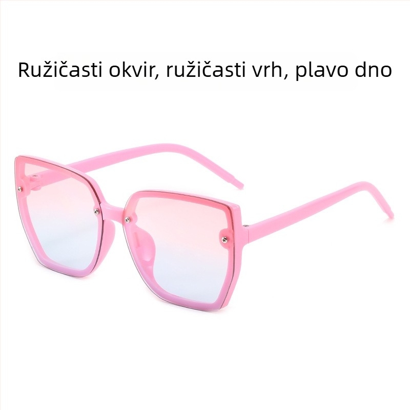 Dječje sunčane naočale bez okvira, PC okvir i PC leće, UV400 zaštita, neopolarizirane