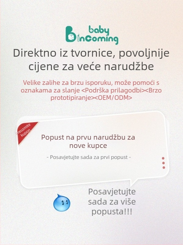 Novorođenački pamuk zavoj za bebe s karikaturama, 100% pamuk, sigurnosna klasa A