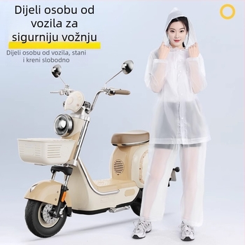 Rafting kišni pončo za odrasle s potpunim pokrivanjem tijela i zaštitom stopala, EVA tkanina, višekratna upotreba, PVC vodootporni sloj