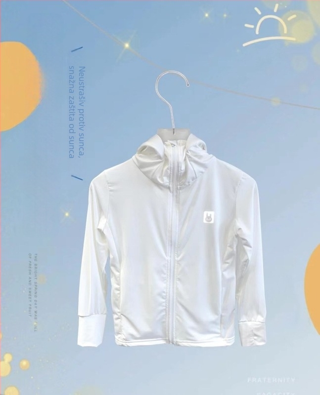 Dječja UV zaštitna majica od Ice Silk s kapuljačom, s podstavom od Spandexa, za djevojčice 4–6 godina