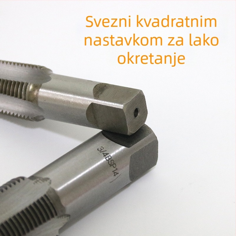 Set za popravak navoja slavine: ekstraktor slomljenog navoja i alat za navojno rezanje, visoko ugljični čelik, pakiranje 1/2/4/5, kućna upotreba, nacionalni standard, težina 0.6