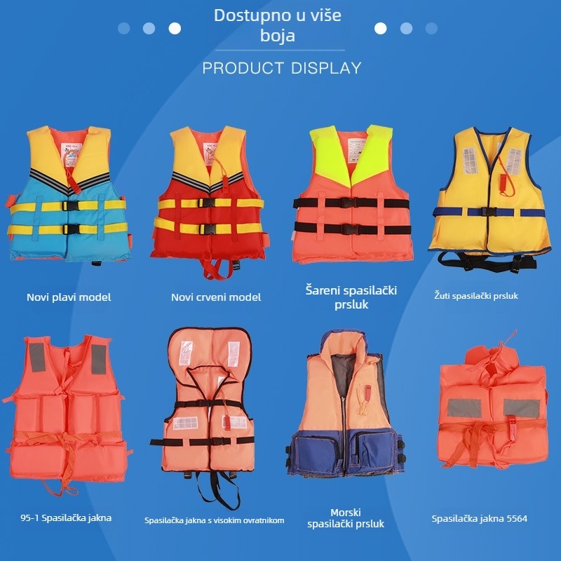 Dječji prsluk za spašavanje s visokom plovnosti, za plivanje, plovidbu i ribolov, prijenosni