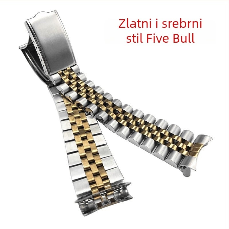 Nadomještna čelična narukvica za Seiko 5 seriju s završecima u lukovima — Happy watch strap