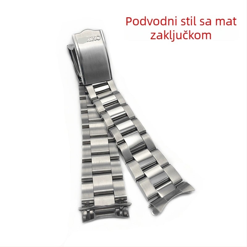 Nadomještna čelična narukvica za Seiko 5 seriju s završecima u lukovima — Happy watch strap