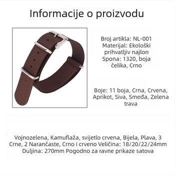 Nylon NATO narukvica za sat Heqi — Podrijetlo Dongguan, Zimsko izdanje 2023, Nišni stil za gradske svakodnevne potrebe