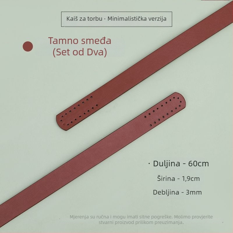 PU kožna naramenica za torbicu, ručno šivana, DIY zamjena naramenice