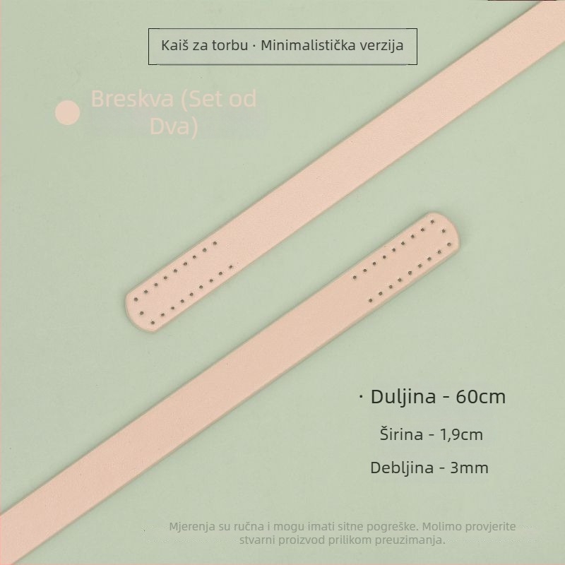 PU kožna naramenica za torbicu, ručno šivana, DIY zamjena naramenice