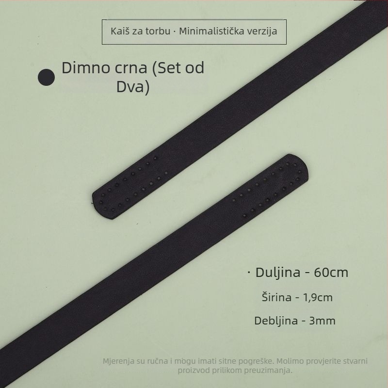 PU kožna naramenica za torbicu, ručno šivana, DIY zamjena naramenice