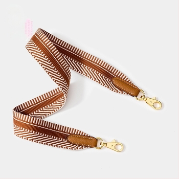 Torba preko ramena s H-stilom remena, dizajn za smanjenje opterećenja, poliester, prugasti uzorak