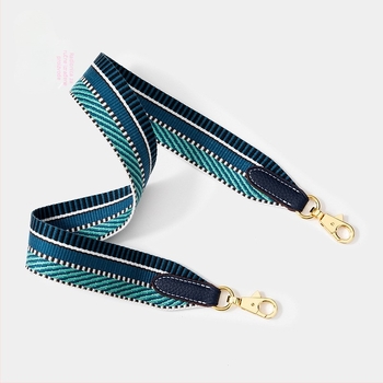 Torba preko ramena s H-stilom remena, dizajn za smanjenje opterećenja, poliester, prugasti uzorak