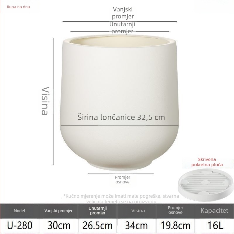 Saksija za cvijeće od smole, podna verzija, slatki stil, marka Ouhong