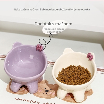 Keramička zdjela za mačke – posuda za hranjenje