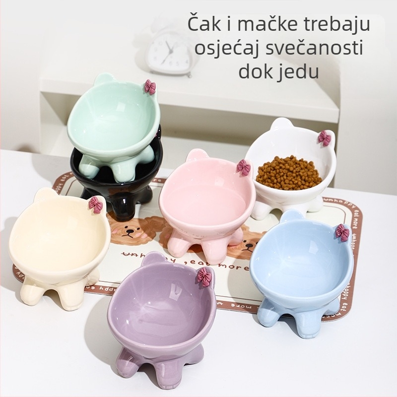 Keramička zdjela za mačke – posuda za hranjenje