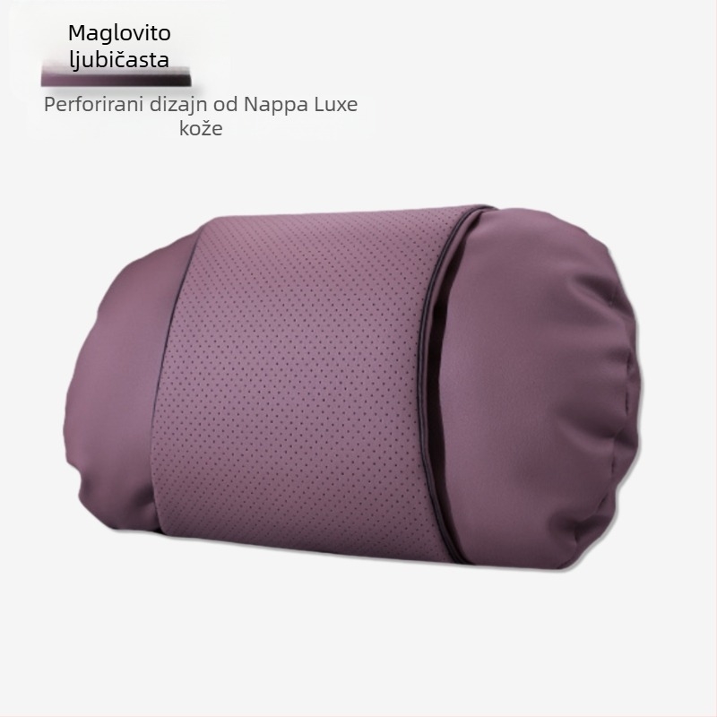 Auto jastučnica za naslon glave s Nappa kožom, punilo od cloud pamuka, univerzalna prilagodba, prilagodljivo