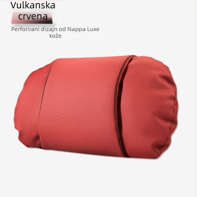 Auto jastučnica za naslon glave s Nappa kožom, punilo od cloud pamuka, univerzalna prilagodba, prilagodljivo