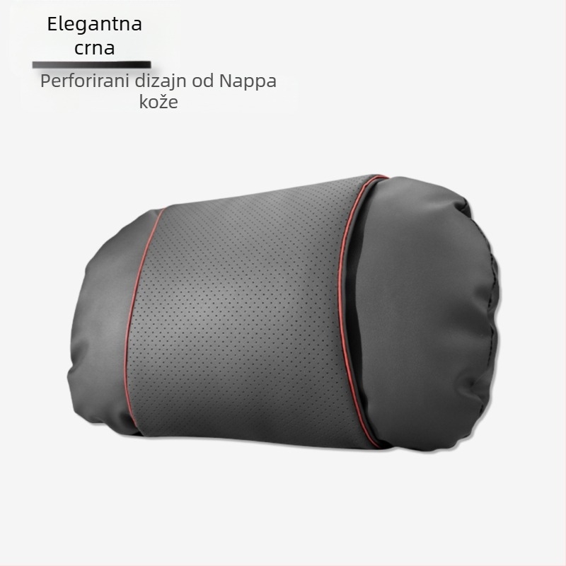 Auto jastučnica za naslon glave s Nappa kožom, punilo od cloud pamuka, univerzalna prilagodba, prilagodljivo